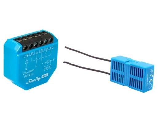 Shelly 2L Gen3 - switching module without the need for a neutral wire, 2 channels